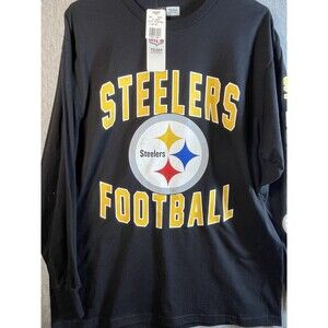 Pittsburgh Steelers NFL Team Apparel Long Sleeve T-Shirt Black Men's L Football